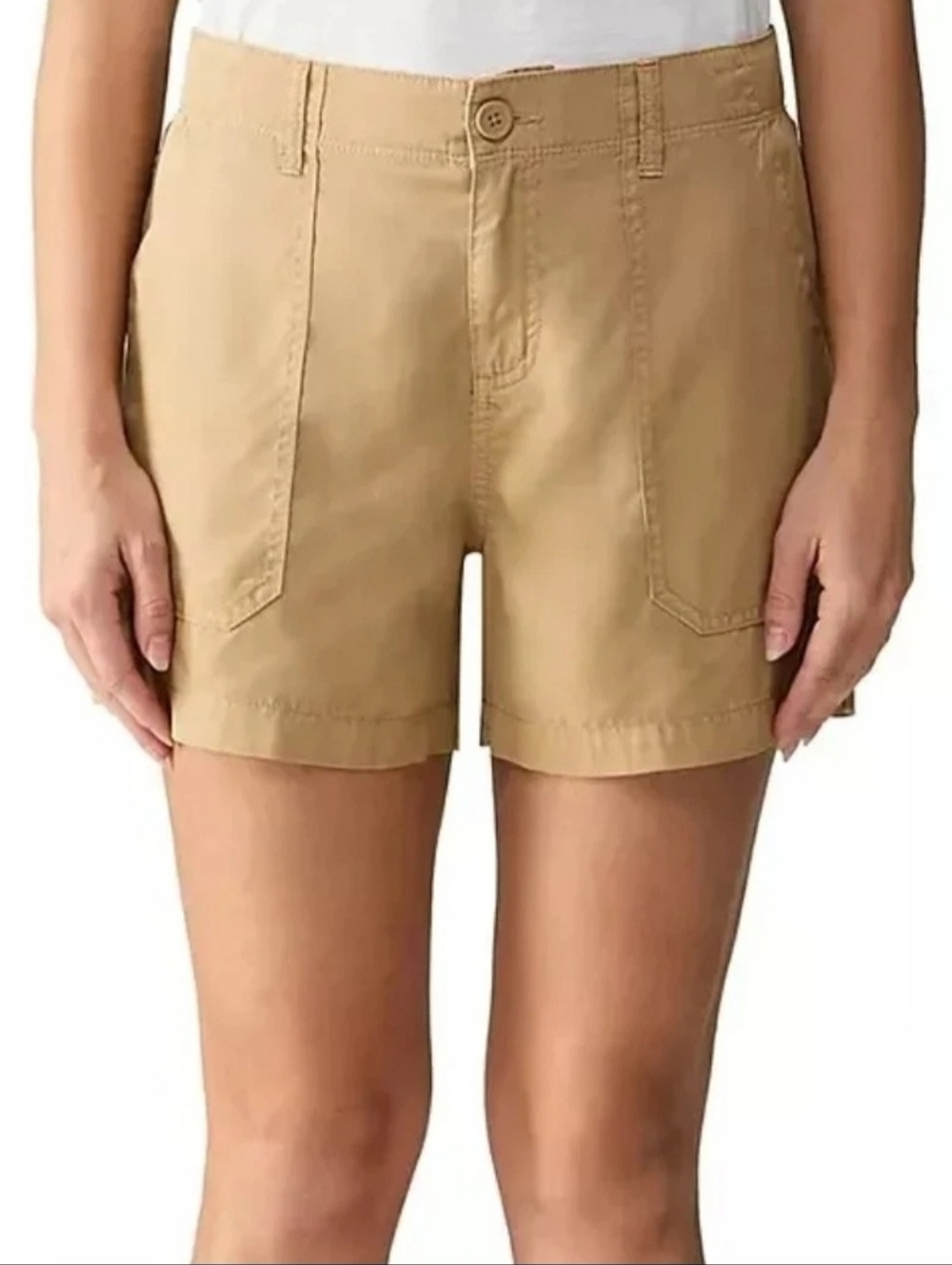 Social Standard by Sanctuary "Fortune" Tencel Shorts Womens size S/CH, Beige
